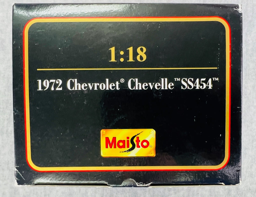 🇺🇸🇺🇸Maisto 1972 Chevrolet Chevelle SS454 Convertible Red 1/18🇺🇸🇺🇸