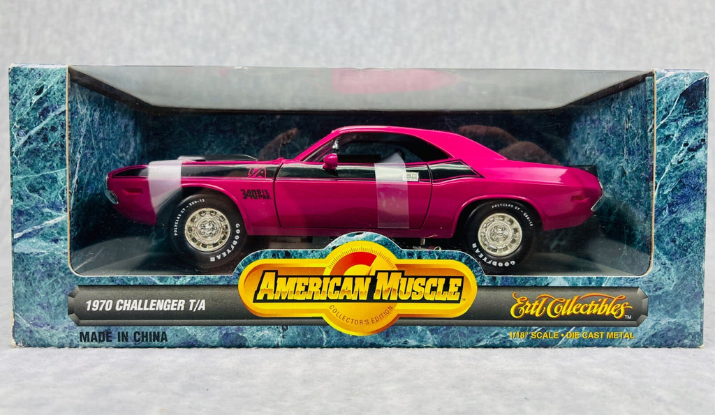 🇺🇸🇺🇸Ertl American Muscle 1970 Challenger T/A Pink 1:18 New In Box🇺🇸🇺🇸