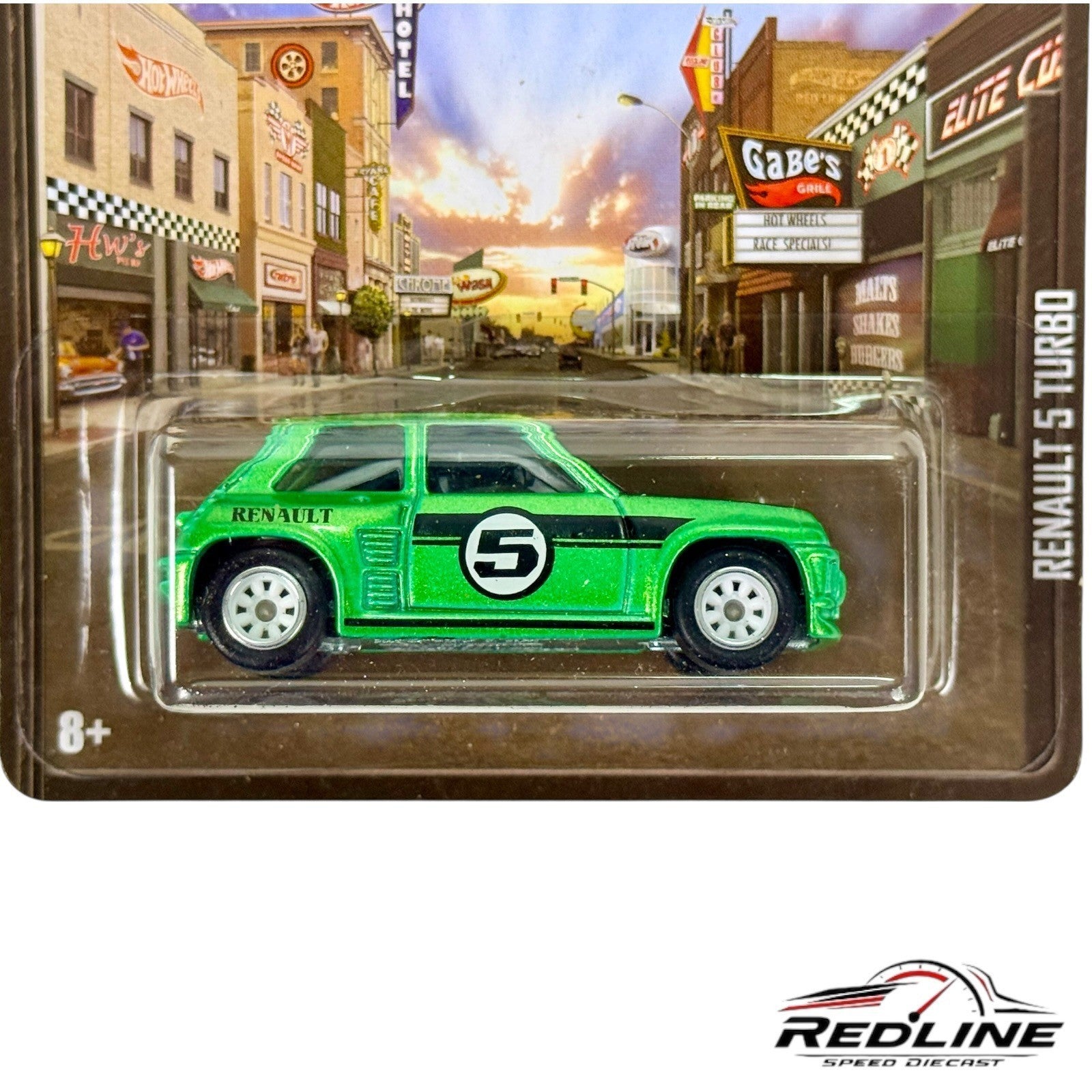 🏁Hot Wheels Boulevard  Renault 5 Turbo Real Riders Green H27🏁