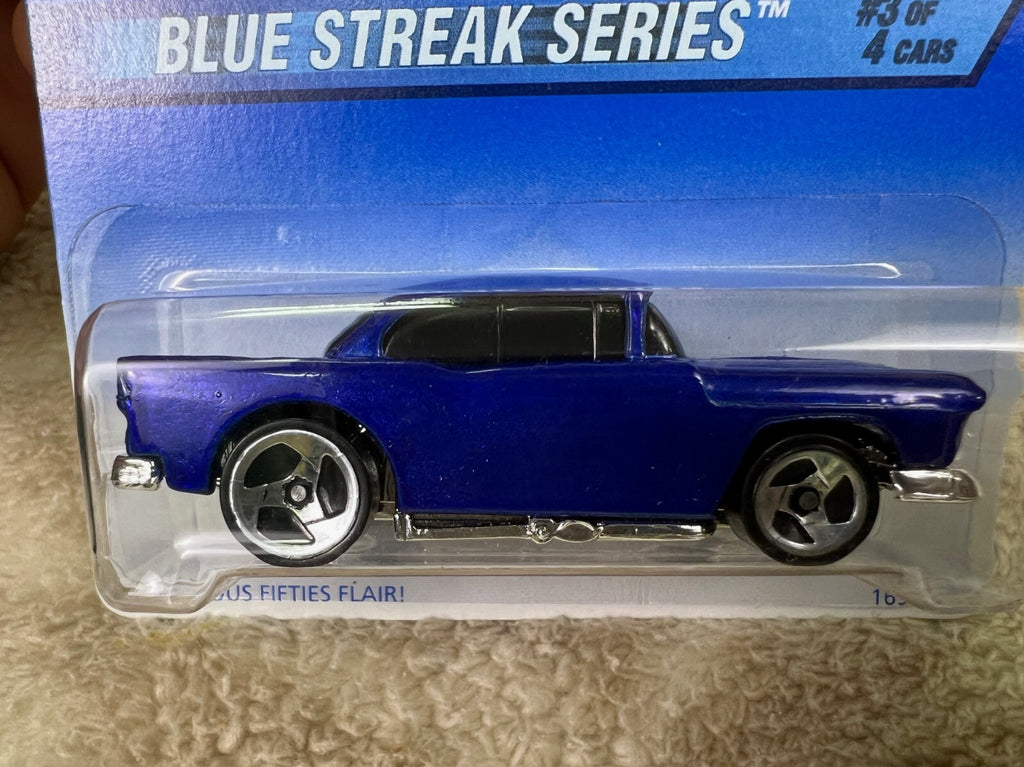 🇺🇸🔥🔥 Hot Wheels Blue Streak Series 3/4 1955 Chevrolet '55 Chevy HW18🔥🔥🇺🇸