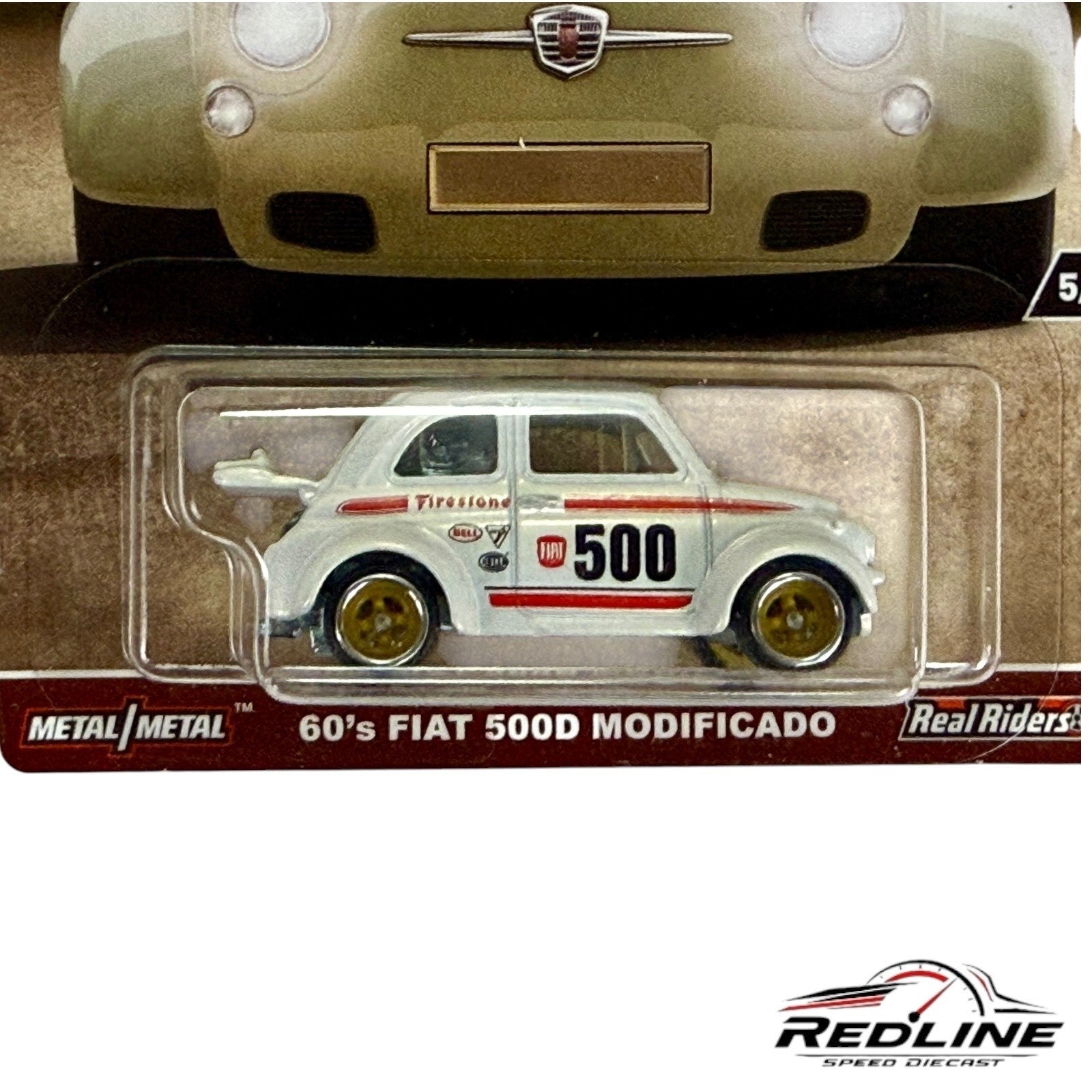 Hot Wheels Air-Cooled 60's Fiat 500D Modificado White H13