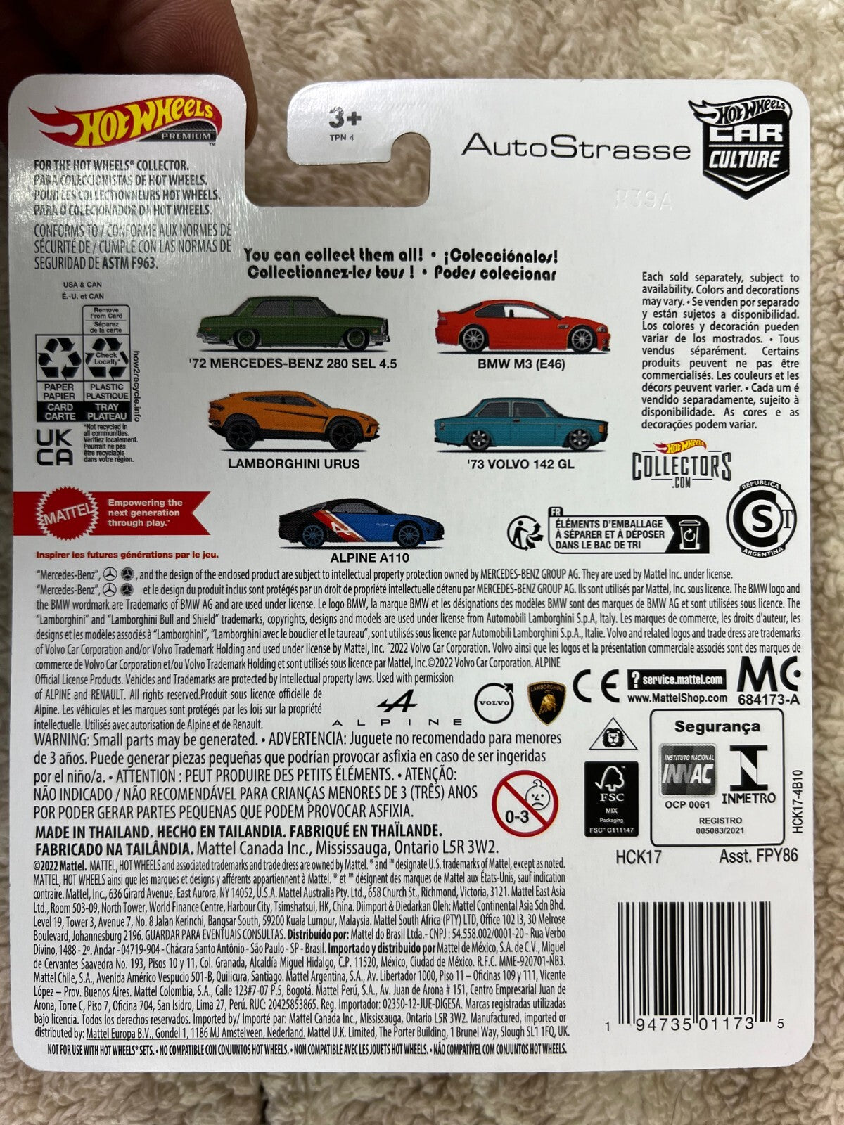 🔥🔥🔥Hot Wheels Premium 2022 Car Culture "Auto Strasse" Alpine A110 HW17🔥🔥🔥