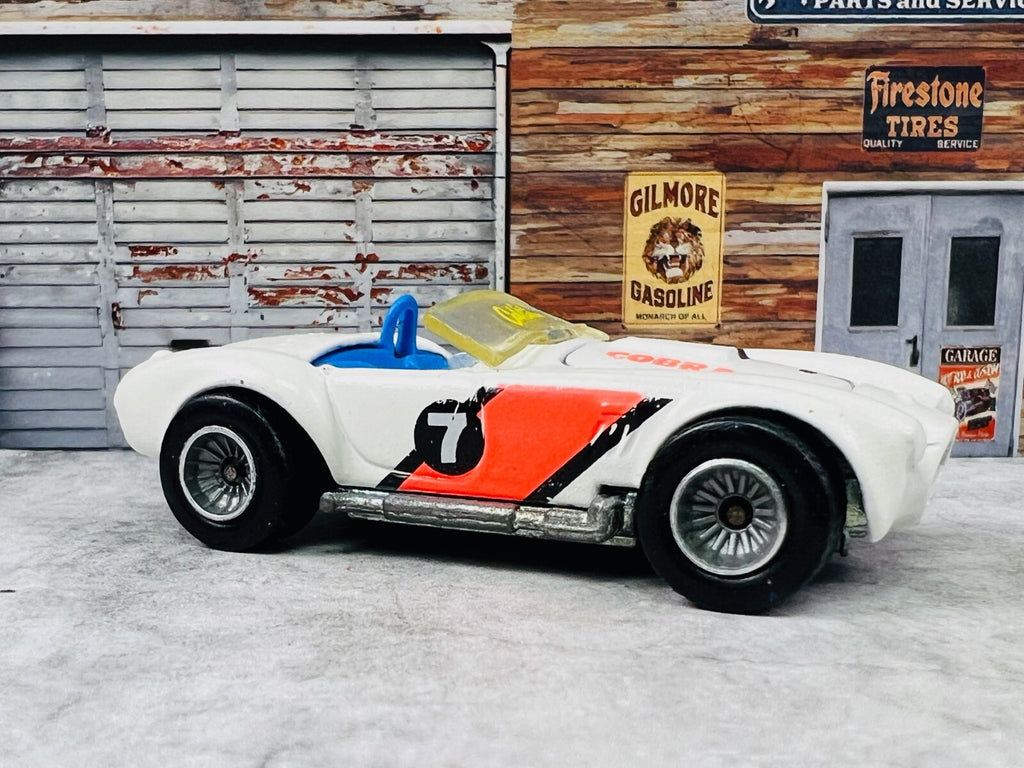 🇺🇸Hot Wheels Vintage Die Cast  Cal Custom White 65 Shelby Cobra 1982 C21🇺🇸