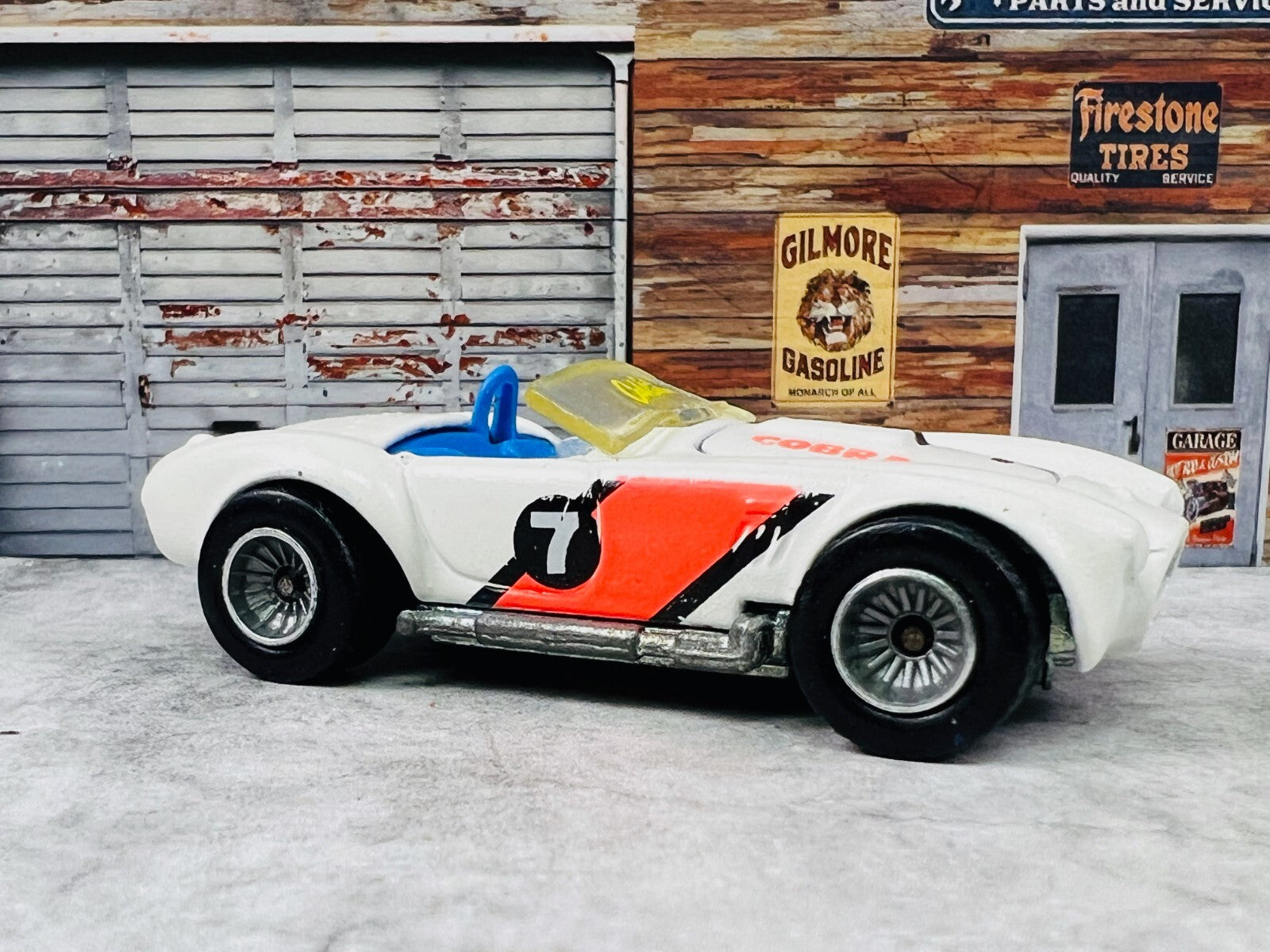🇺🇸Hot Wheels Vintage Die Cast  Cal Custom White 65 Shelby Cobra 1982 C21🇺🇸