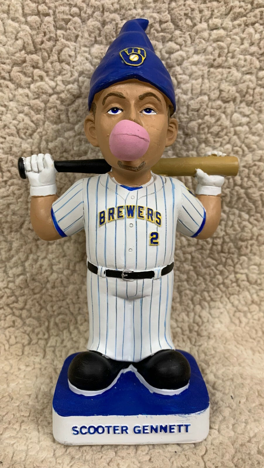 2014 Scooter Gennett Milwaukee Brewers Gnome SGA Cincinnati Reds Like Bobblehead