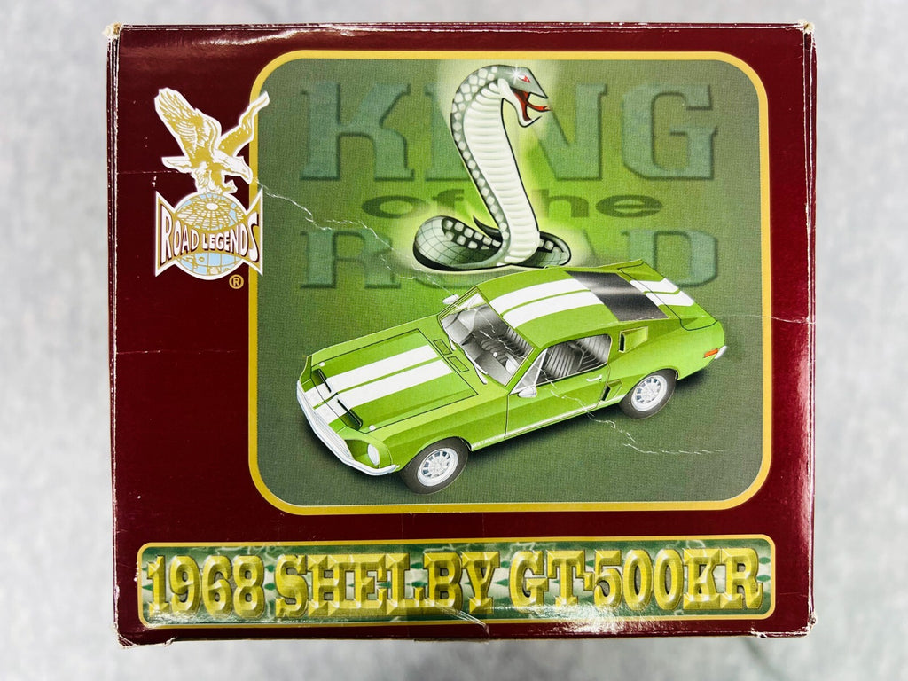 🇺🇸🇺🇸Road Legends 1968 Shelby GT-500KR Green White Stripes 1/18🇺🇸🇺🇸