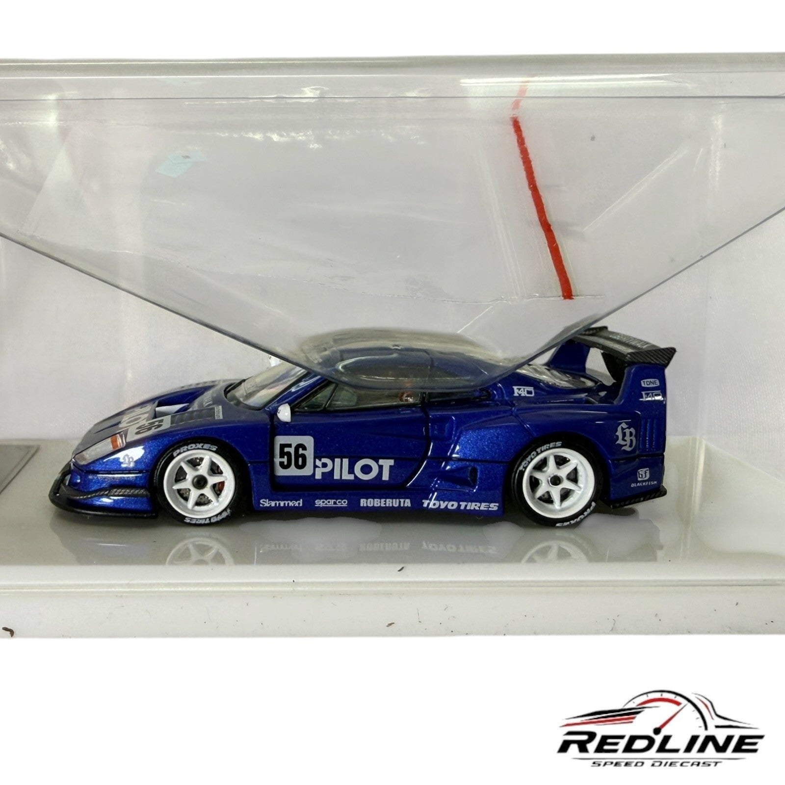 🇮🇹🇮🇹Demon King AUTO LBWK Ferrari F40 Blue 1:64 H3🇮🇹🇮🇹