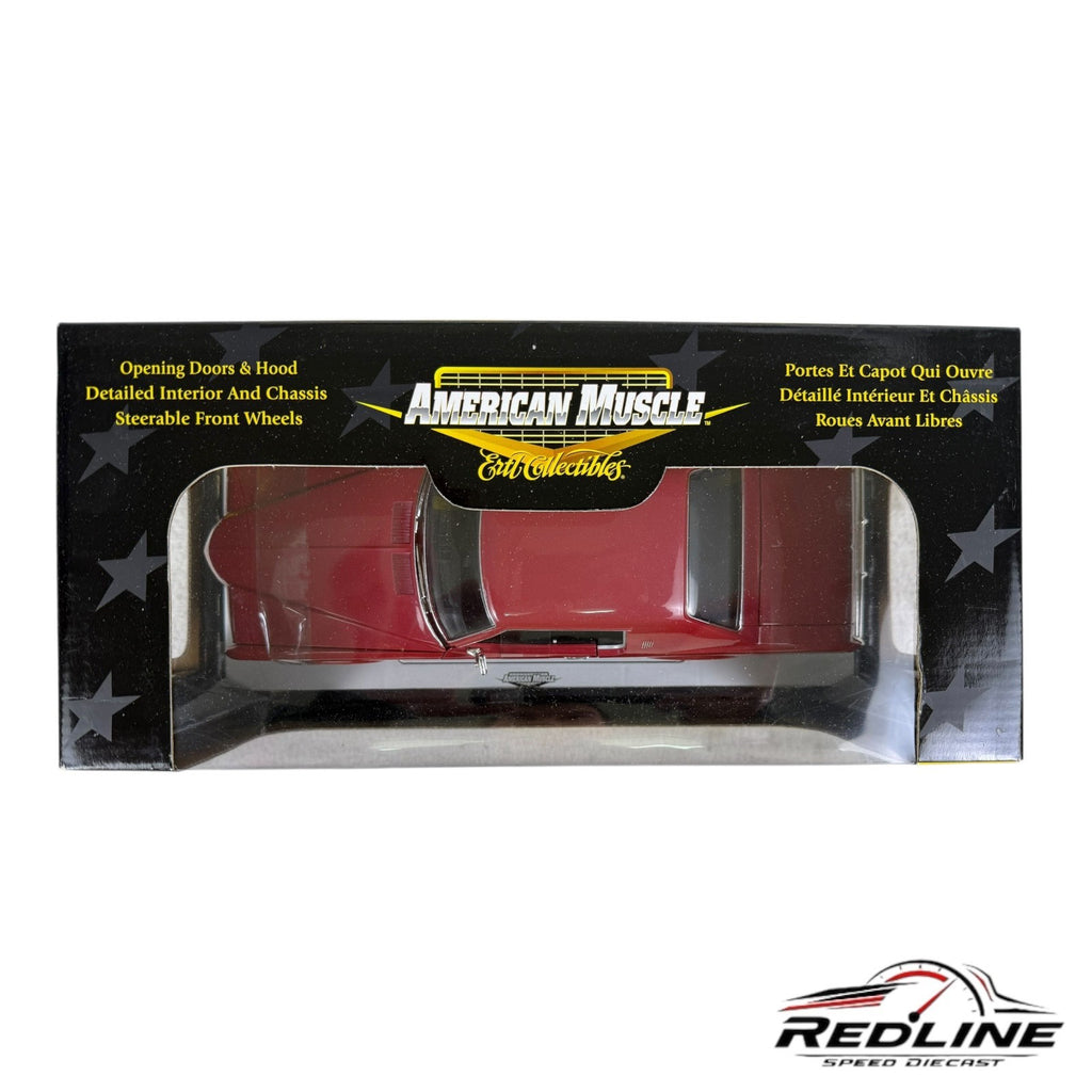 🇺🇸ERTL American Muscle 1969 Pontiac Grand Prix SJ 428 Maroon 1:18 C3🇺🇸