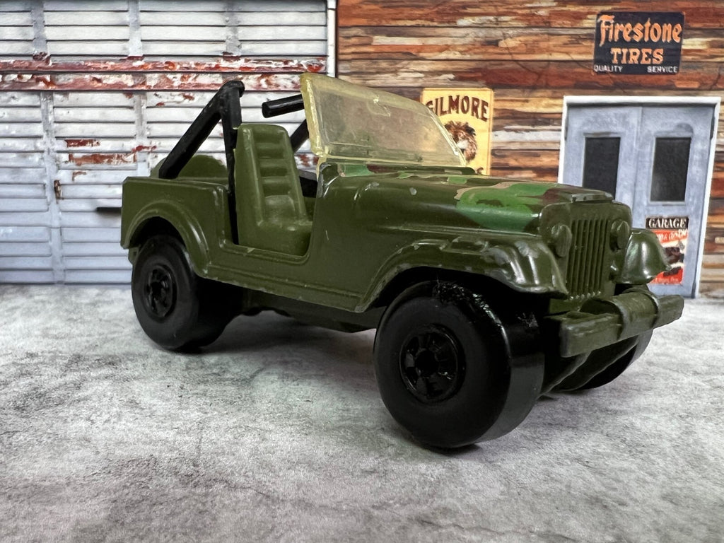 🪖🪖🪖Vintage 1980s  Hot Wheels Mattel 1981 Jeep Camo Military C3🪖🪖🪖