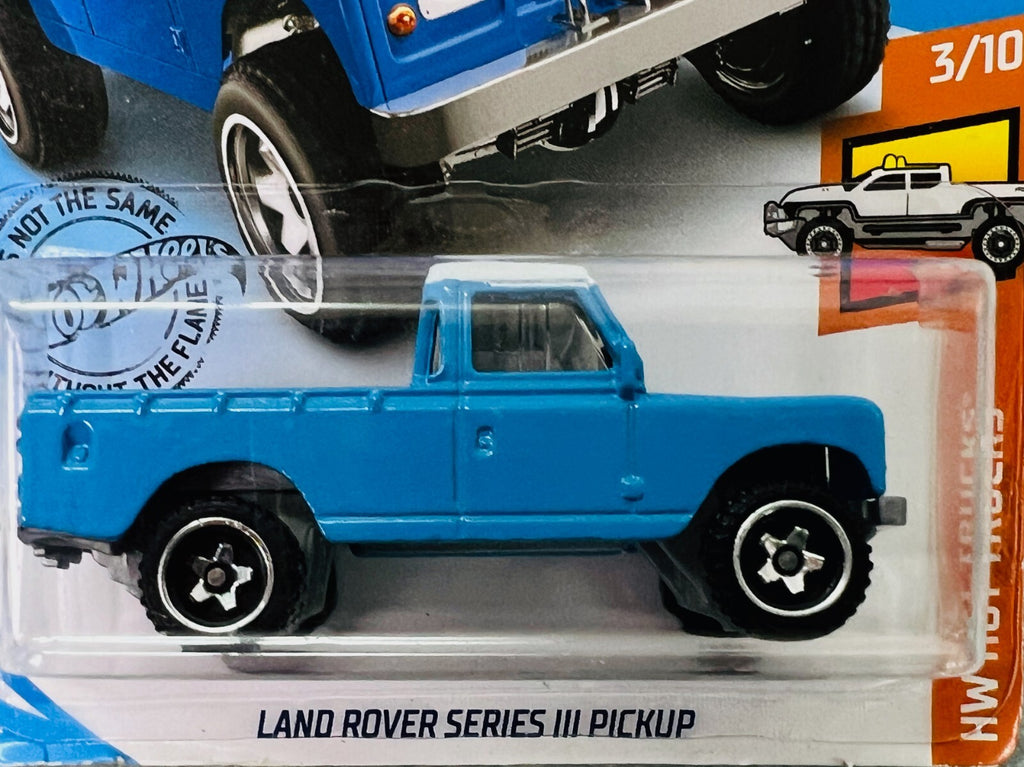 🔥🔥🔥Hot Wheels Hot Trucks Blue Land Rover Series III Pickup Truck H24🔥🔥🔥