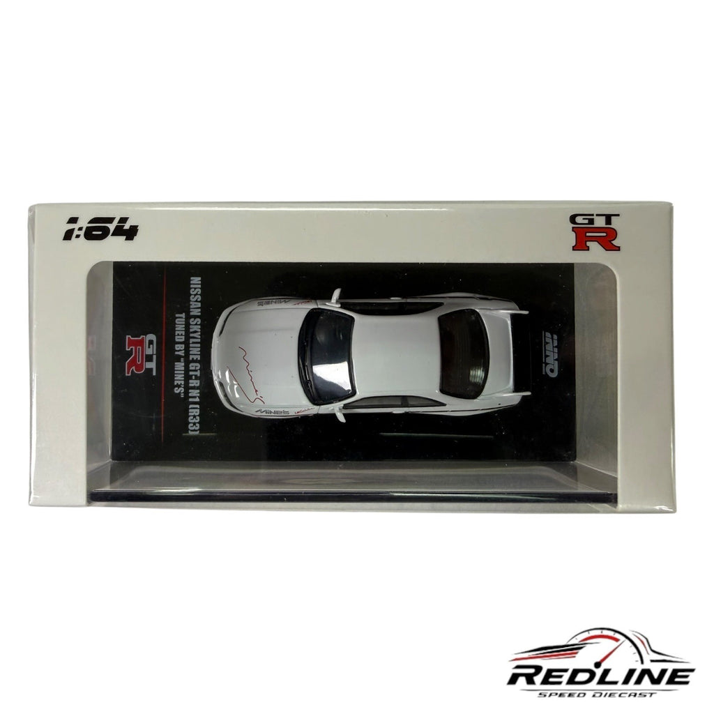 🎌🎌Inno64 Nissan GT-R N1 R33 Tuned By Mines Silver 1:64 H1🎌🎌