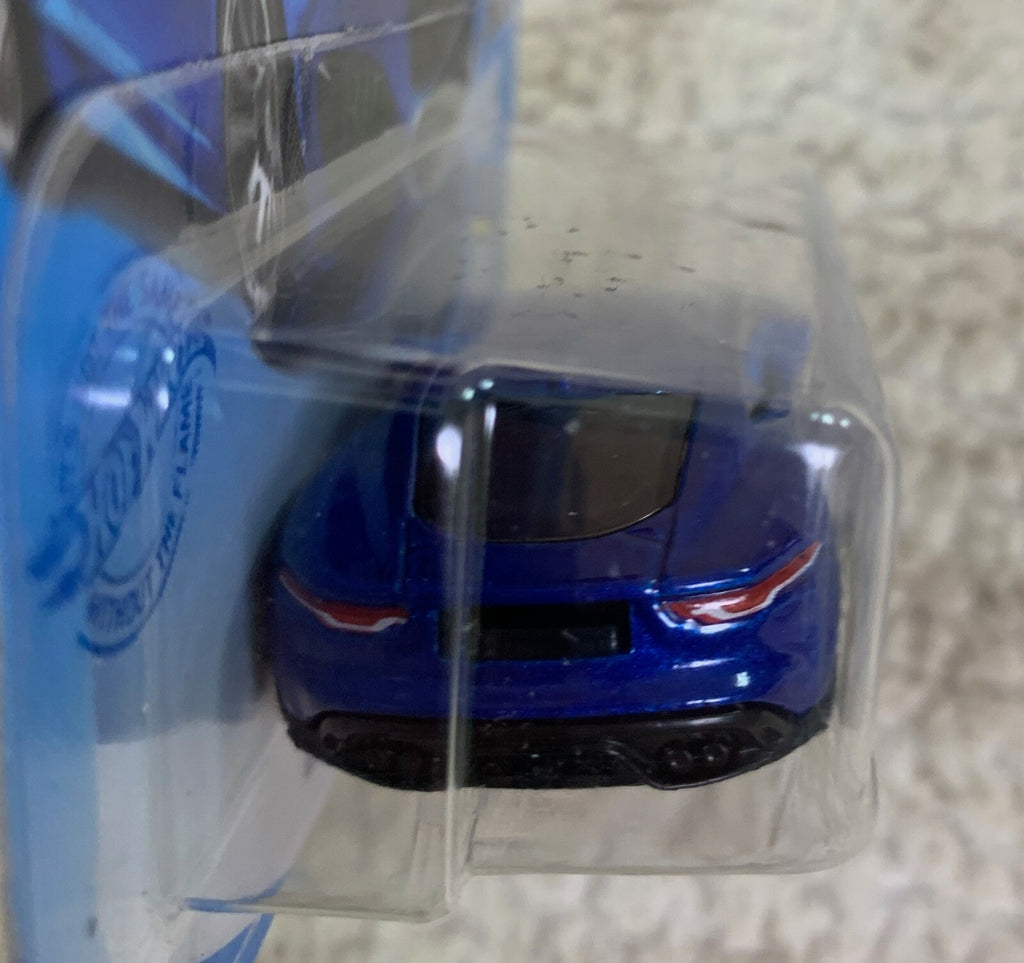 *Hot Wheels Jaguar F-Type 25/250 1/10 HW Factory Fresh Blue New Short Card HW06*