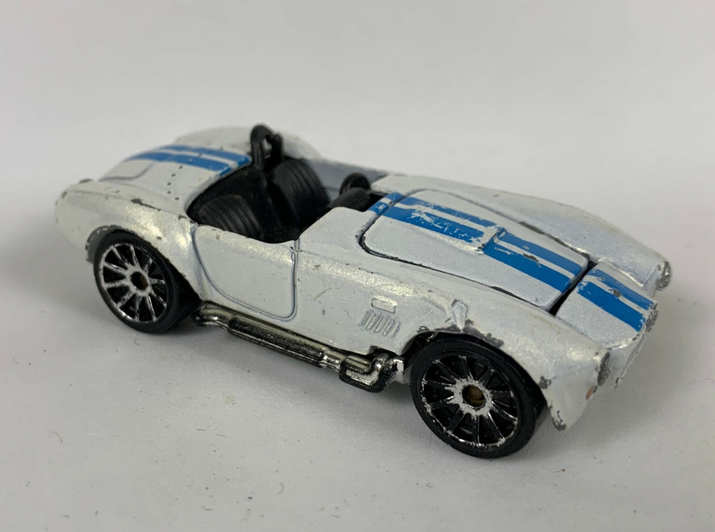 🔥🔥🔥🔥Hot Wheels 1982 White Blue Stripes Shelby COBRA LOOSE Diecast 🔥🔥🔥🔥