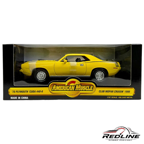 Ertl American Muscle 1970 Plymouth Cuda 440-6 Club Mopar Cruisin 1998 1:18 C1
