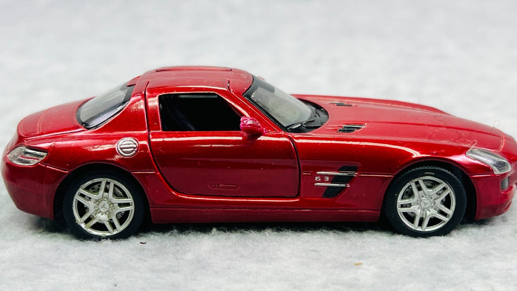 🇩🇪🇩🇪Kinsmart Mercedes Benz SLS AMG Diecast Model Toy Car 1:36 Red🇩🇪🇩🇪