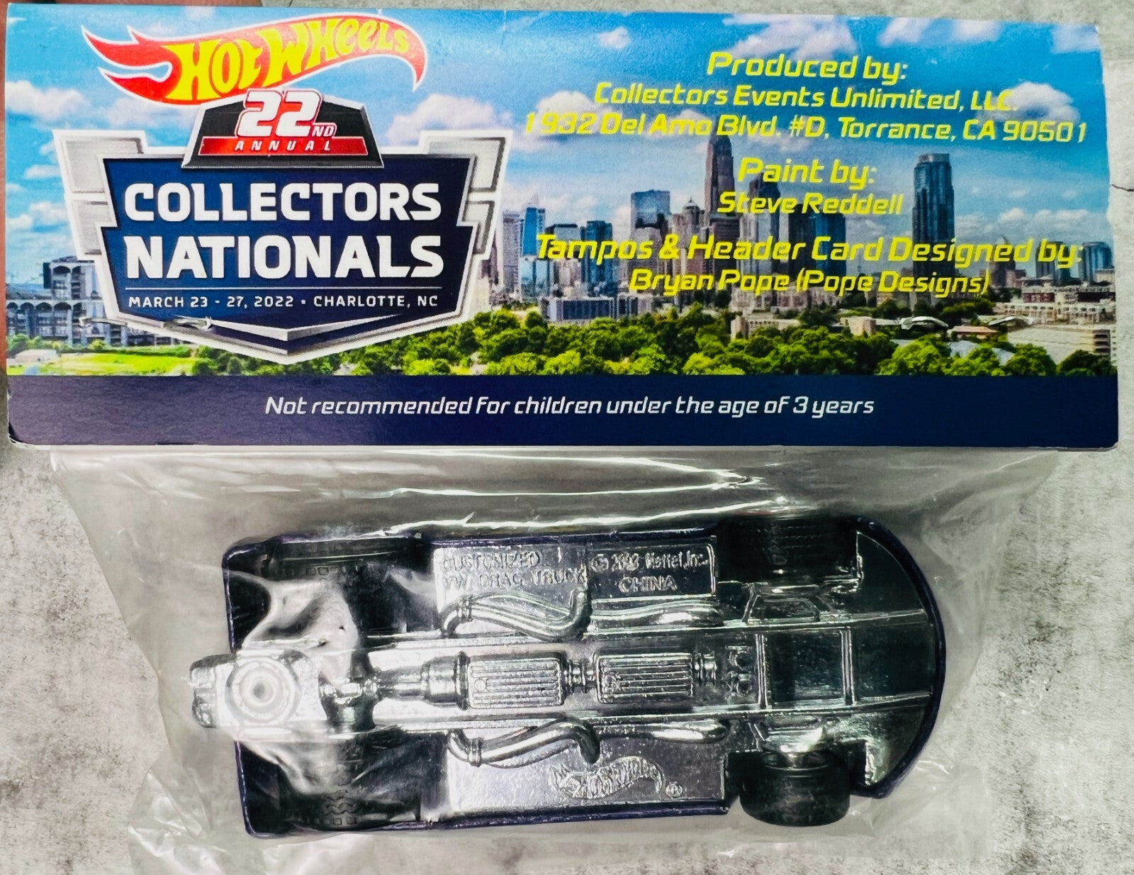 🇩🇪🇩🇪Hot Wheels 22nd Annual Collectors Nationals VW Drag Truck Purple🇩🇪🇩🇪
