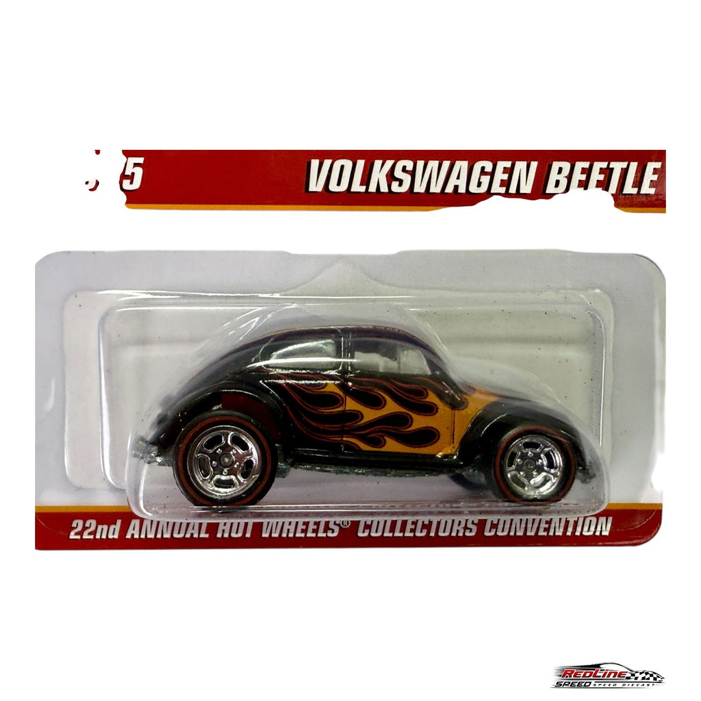 🔥Hot Wheels 22nd Collectors Nationals Volkswagen Beetle Black.  1 of 3000 H31🔥
