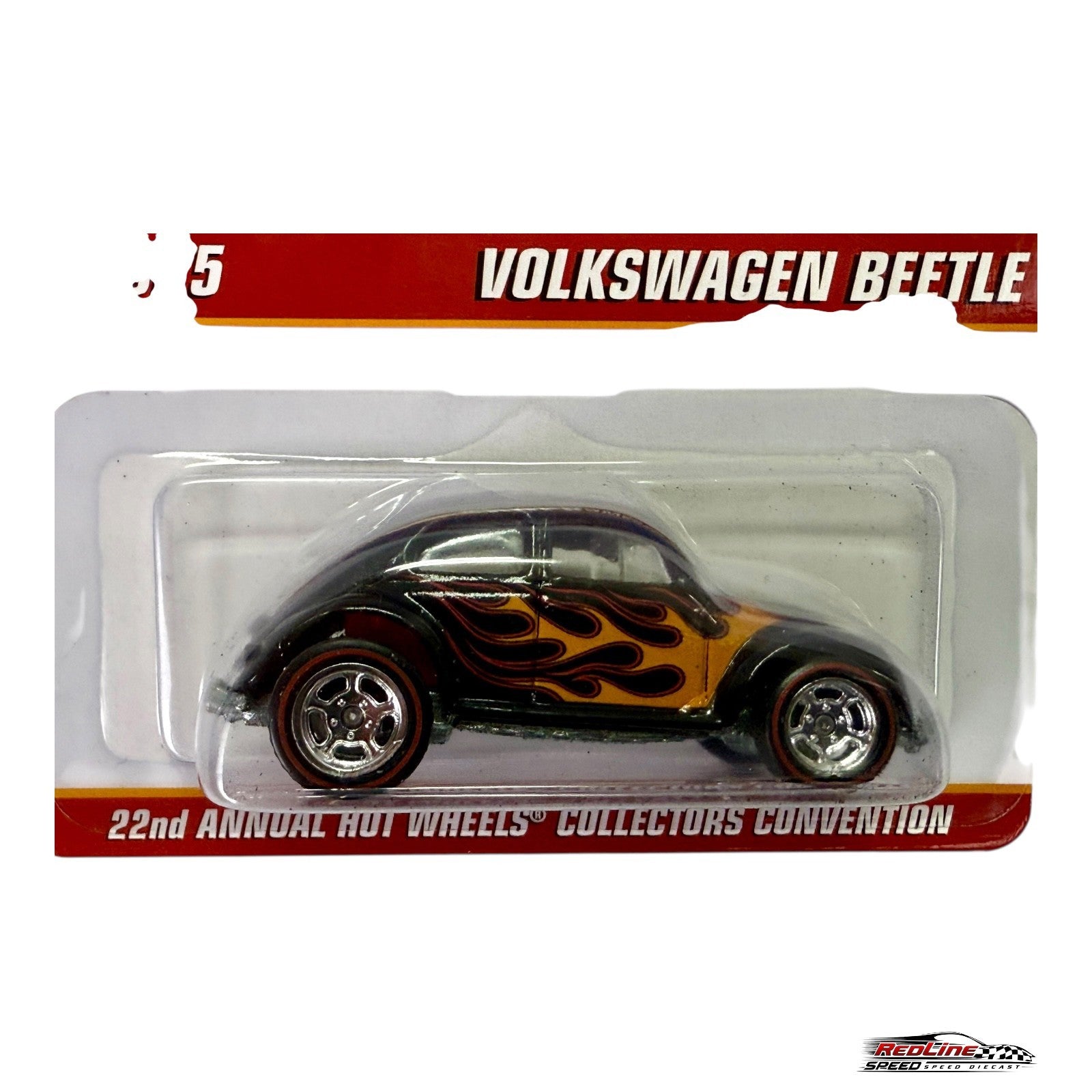 🔥Hot Wheels 22nd Collectors Nationals Volkswagen Beetle Black.  1 of 3000 H31🔥