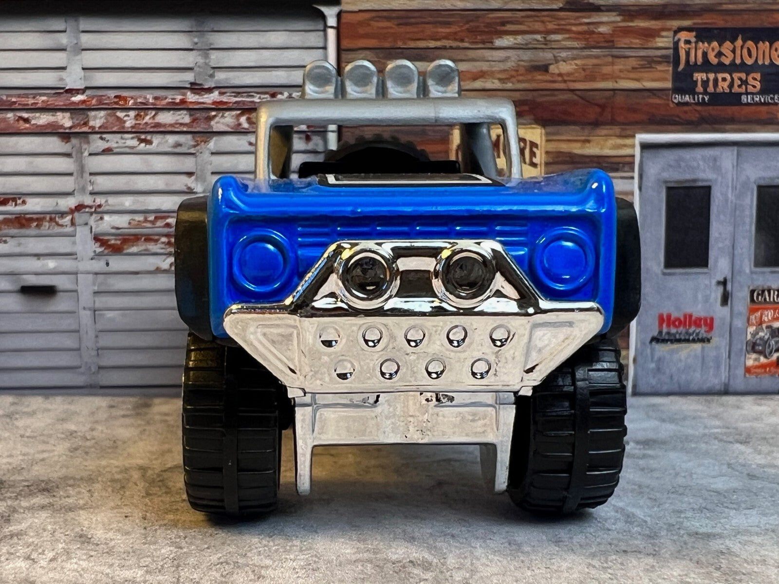 🇺🇸🇺🇸🇺🇸Hot Wheels Then & Now CUSTOM FORD BRONCO Blue C7🇺🇸🇺🇸🇺🇸