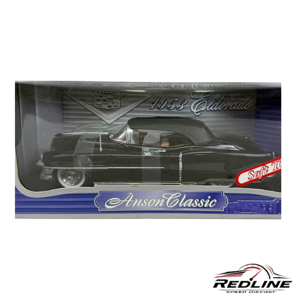 🇺🇸🇺🇸Anson Classic 1953 Cadillac Eldorado Black Soft Top 1:18 HW🇺🇸🇺🇸