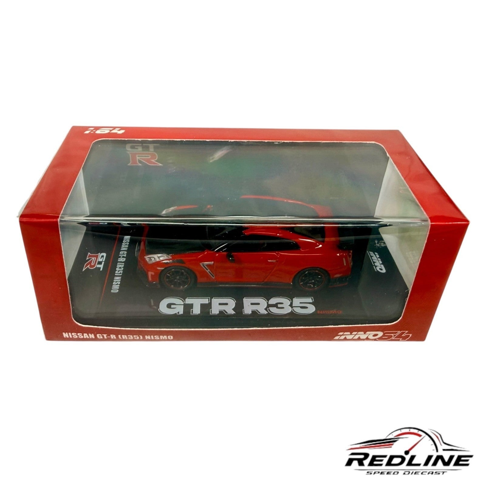 🎌🎌INNO64 Nissan GT-R R35 Nismo Red with Black Hood H3🎌🎌