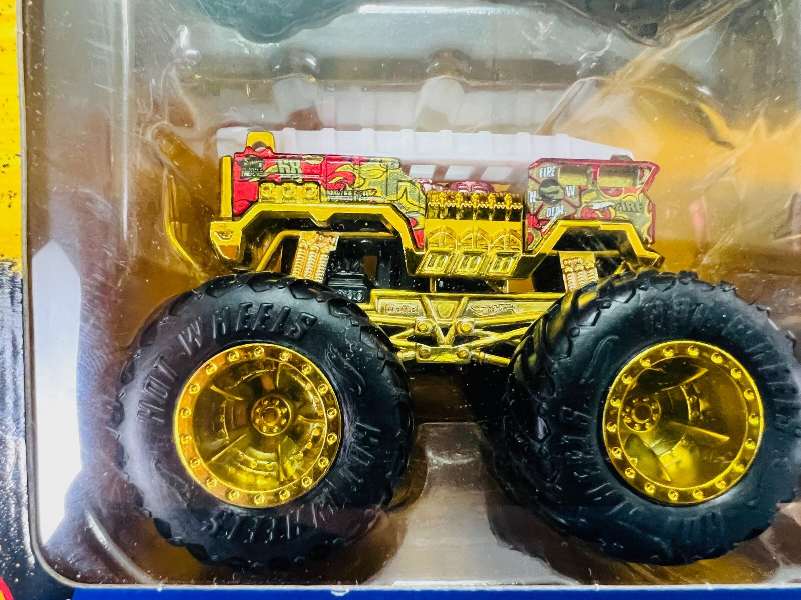 🔥Hot Wheels Monster Trucks 50 Bigfoot Trophy Champions Rare Exclusive GOLD Set