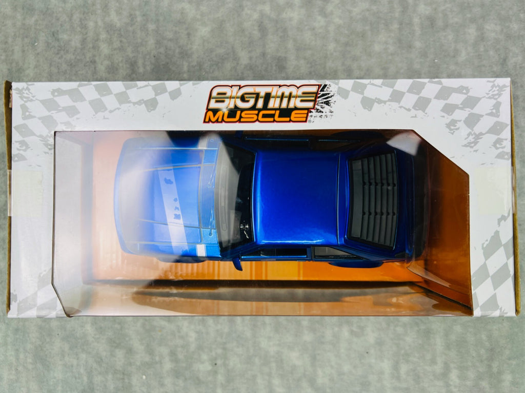 🐎🐎Jada Bigtime Muscle 1989 Ford Mustang GT 5.0  Diecast Model Blue 1:24🐎🐎