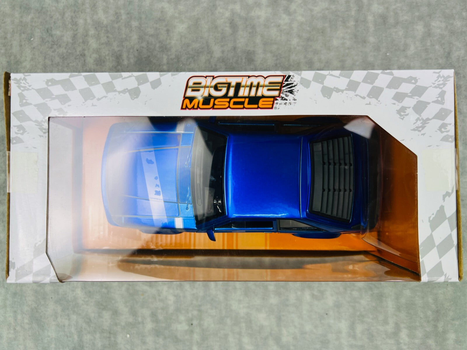 🐎🐎Jada Bigtime Muscle 1989 Ford Mustang GT 5.0  Diecast Model Blue 1:24🐎🐎