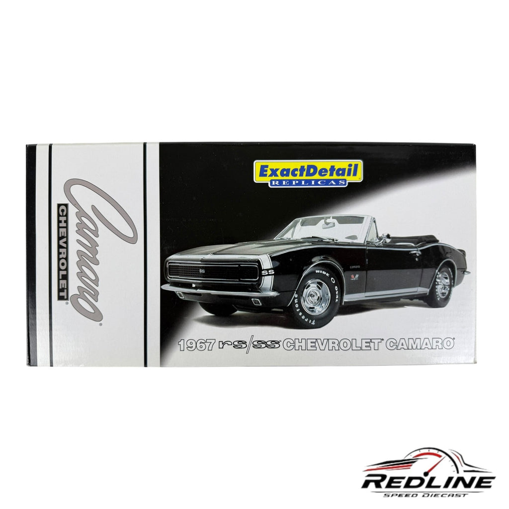 🇺🇸Exact Detail 1967 RS/SS Chevrolet Camaro Convertible Black C3 1:18🇺🇸