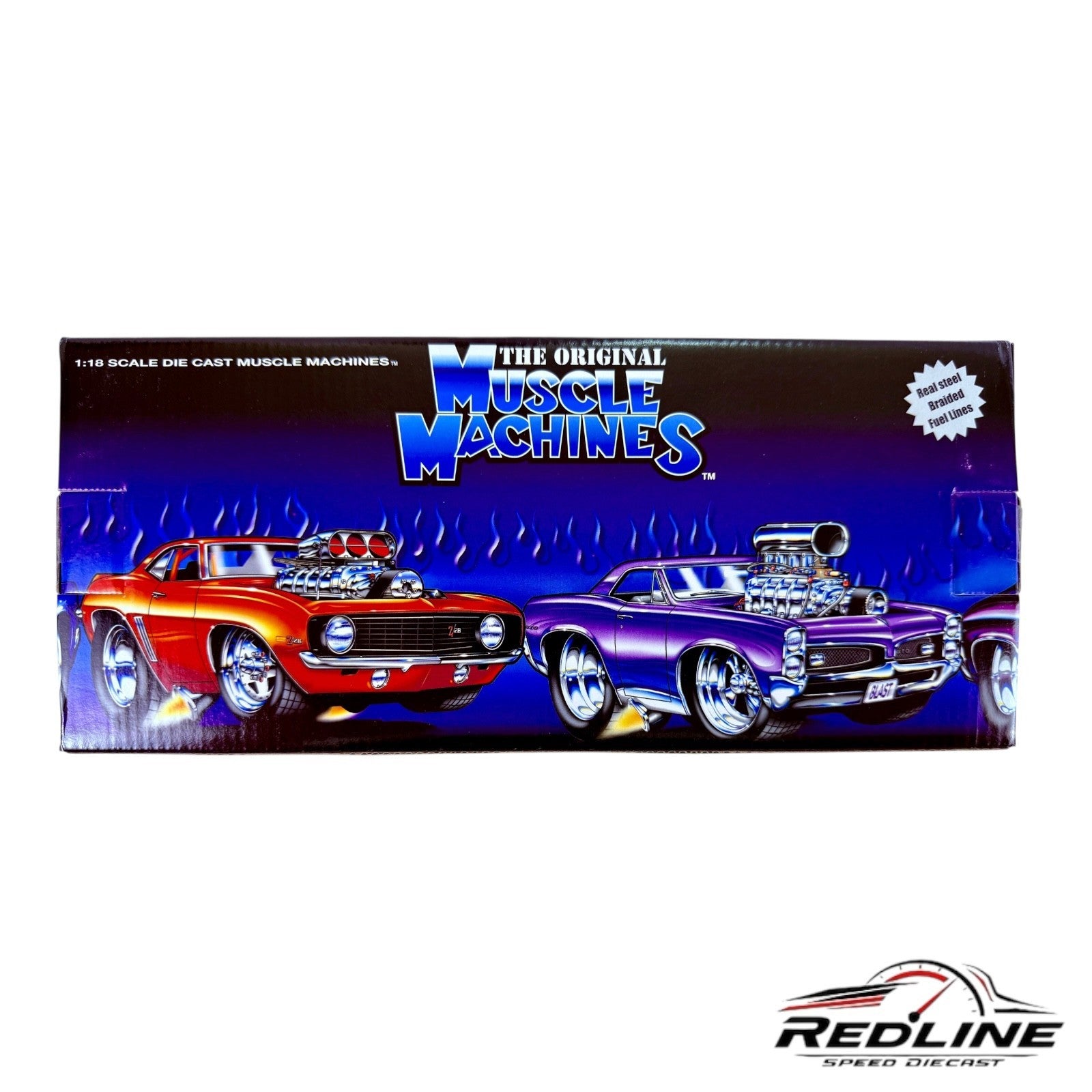🇺🇸🇺🇸Muscle Machines 1966 Mustang Blue White Stripes 1:18 TV🇺🇸🇺🇸