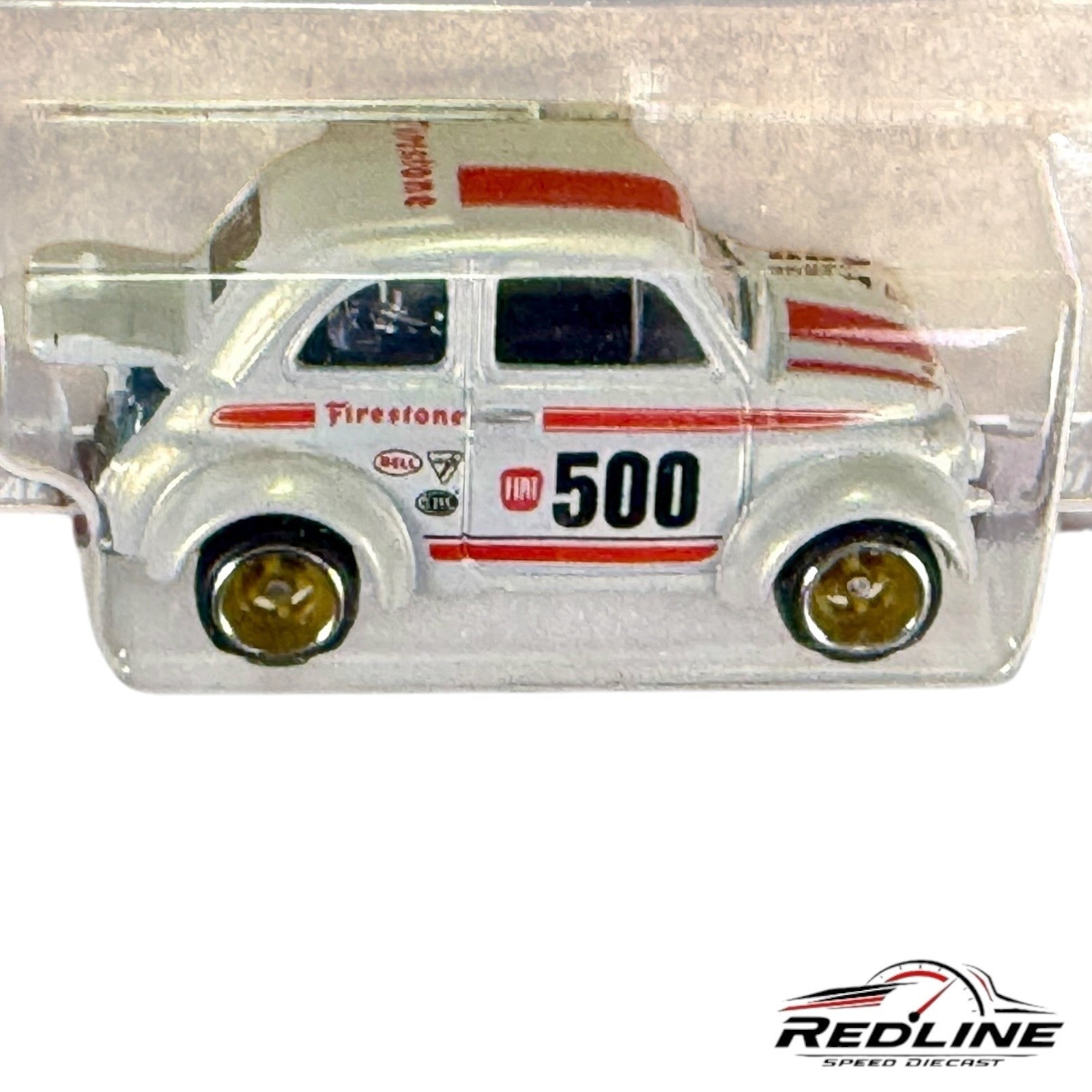 Hot Wheels Air-Cooled 60's Fiat 500D Modificado White H13
