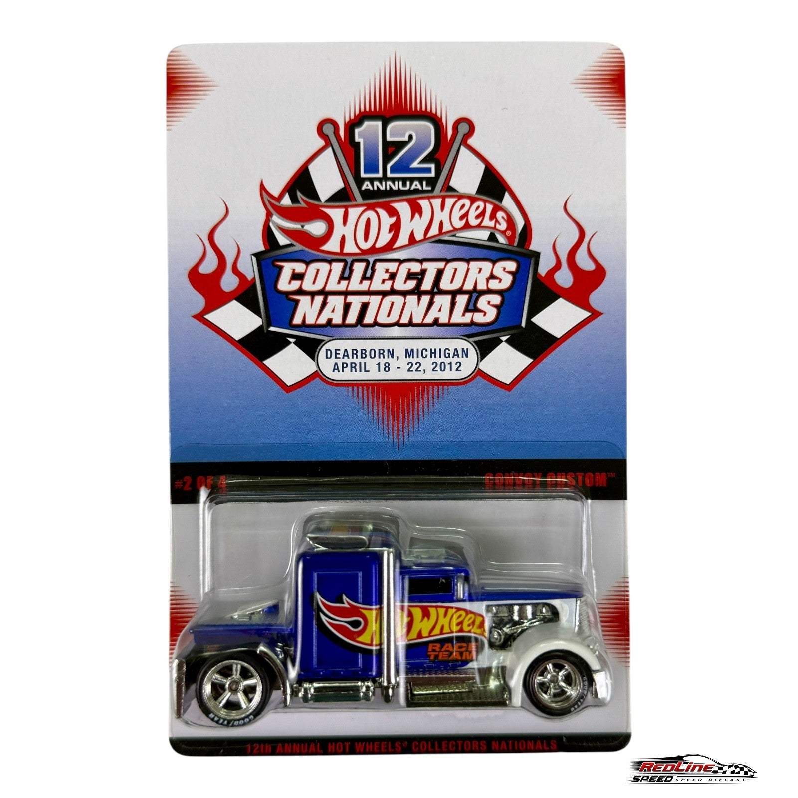 🇺🇸Hot Wheels 12th Annual Collectors Nationals Convoy Custom 1589/2400 H28🇺🇸