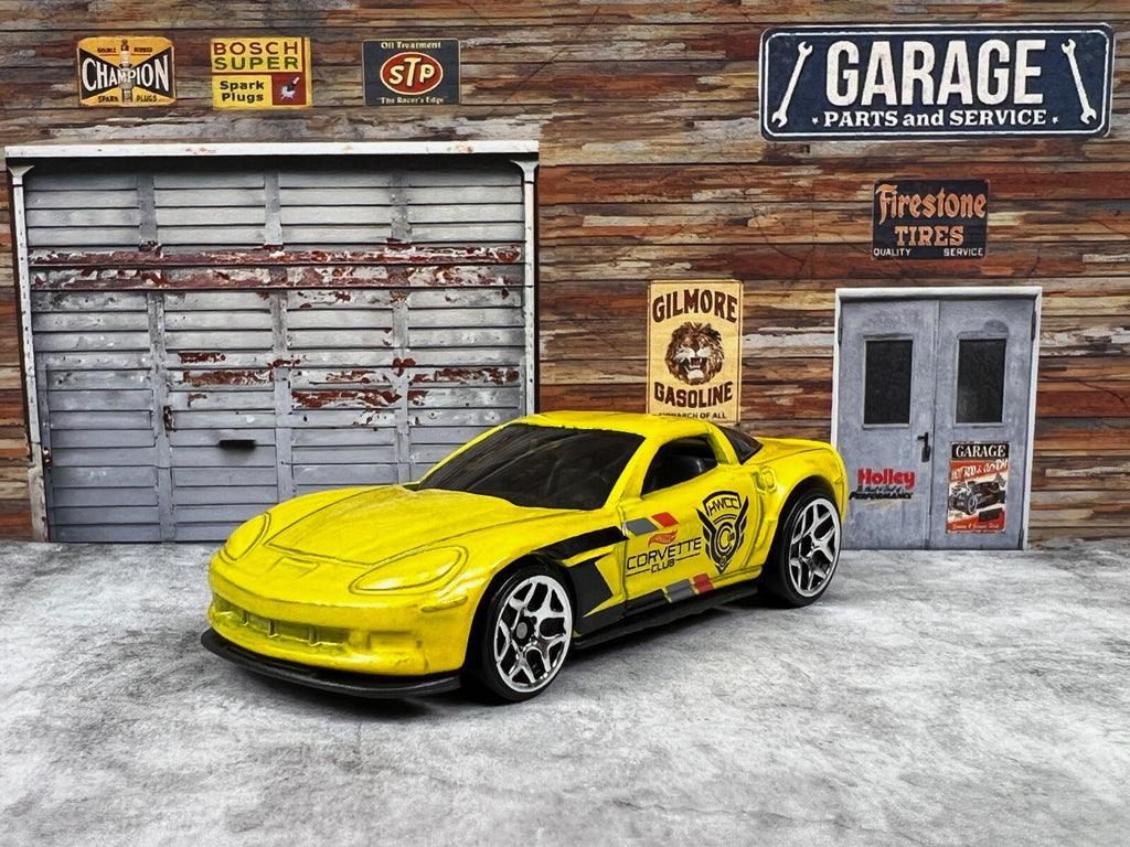 🇺🇸🇺🇸Hot Wheels Car Meet '12 Corvette Z06 HWCC Corvette Club Yellow🇺🇸🇺🇸