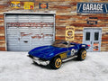 🔥🔥🔥Hot Wheels '65 Corvette Jones Racing #5 1999 Blue C17🔥🔥🔥