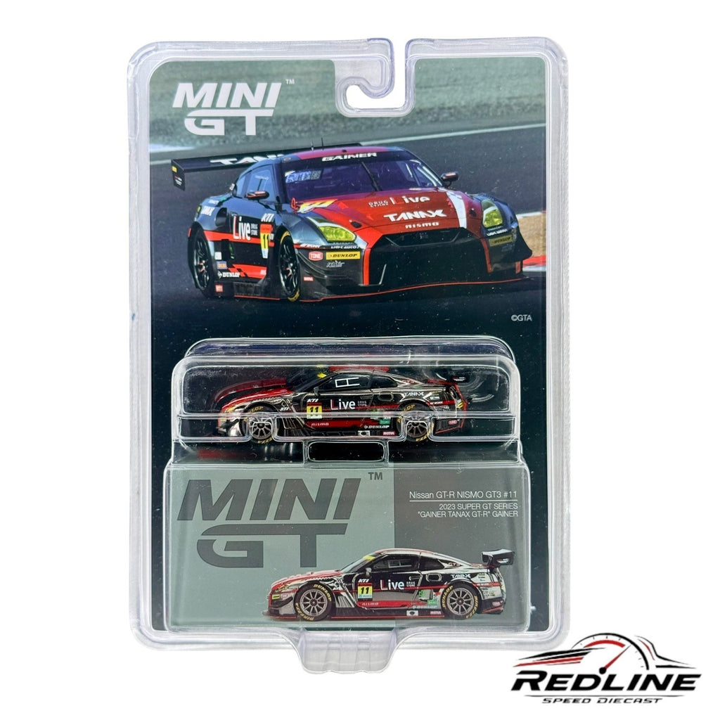 🏁Mini GT 1 Nissan GT-R NISMO GT3 #11 "GAINER TANAX GT-R" H14🏁