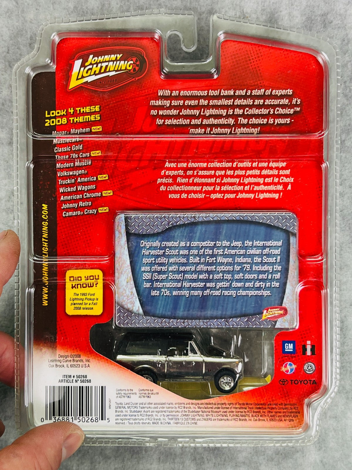 🔥🔥Johnny Lightning Truckin' America Silver 1979 International Scout II H16🔥🔥