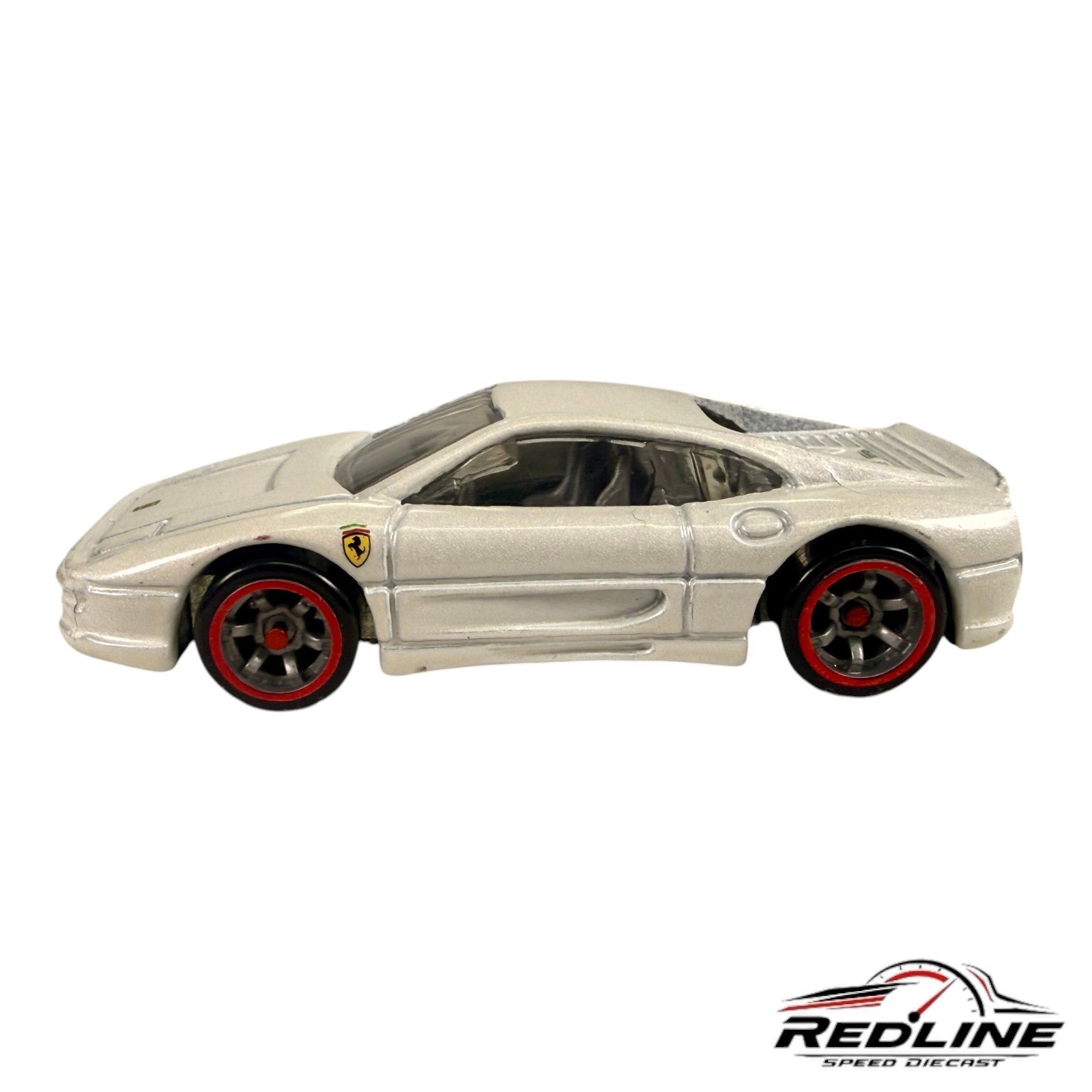 🇮🇹🇮🇹Hot Wheels Ferrari Racer F355 BERLINETTA White 1:64 LOOSE C6🇮🇹🇮🇹