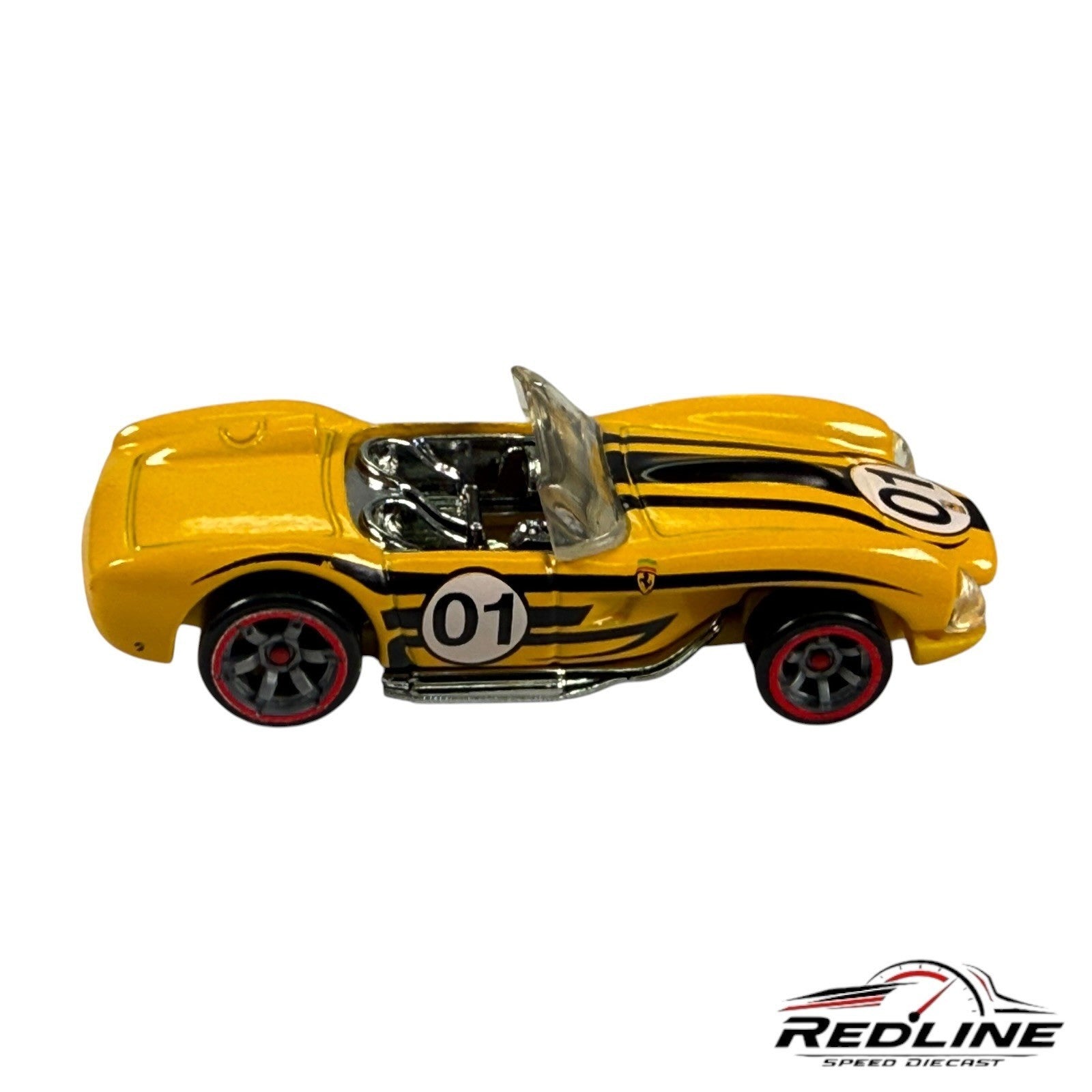 🇮🇹Hot Wheels Ferrari Racer Yellow Ferrari 250 Testa Rossa 01 LOOSE C13🇮🇹