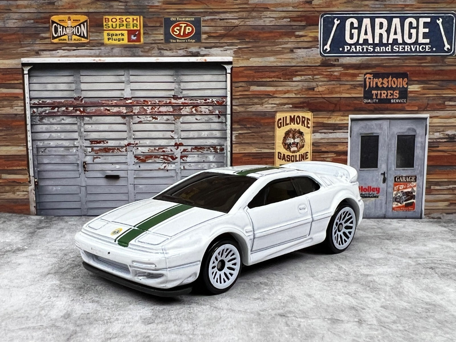 🇬🇧🇬🇧🇬🇧Hot Wheels Mattel 2001 Lotus Esprit White Green Stripe🇬🇧🇬🇧🇬🇧