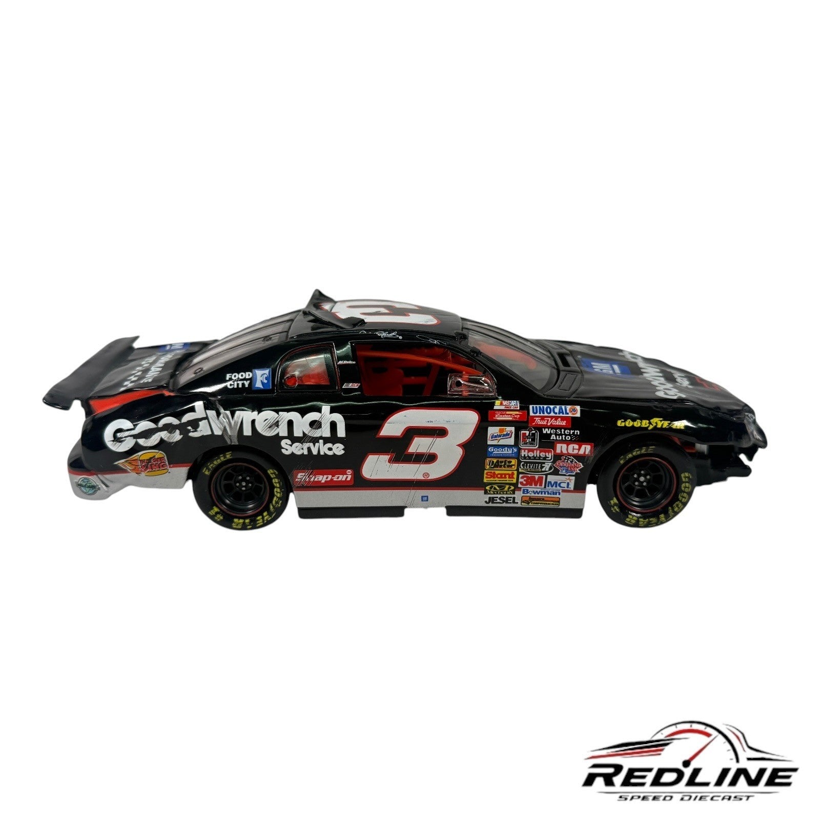 🏁Action 1997 Dale Earnhardt GM Goodwrench Raced Version Daytona 500 Crash Car🏁