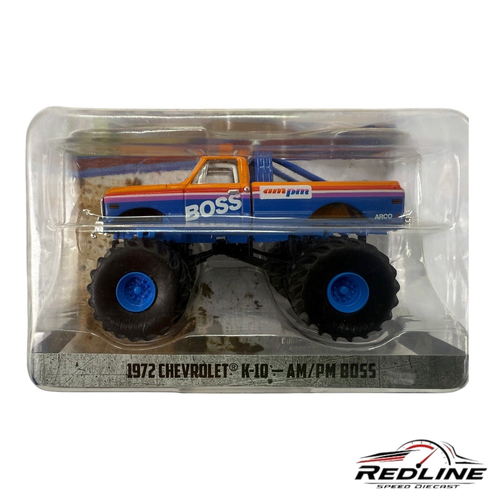 🇺🇸Greenlight Kings Of Crunch 1972 Chevrolet K-10 AM/PM Boss Chase H22🇺🇸