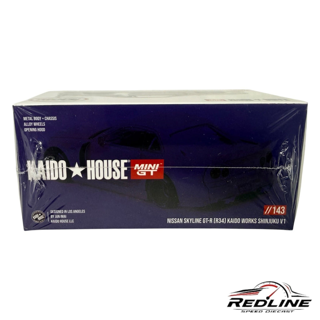 🎌🎌Kaido House Nissan Skyline GT-R R34 Kaido Works Shinjuku V1 1:64 H15🎌🎌