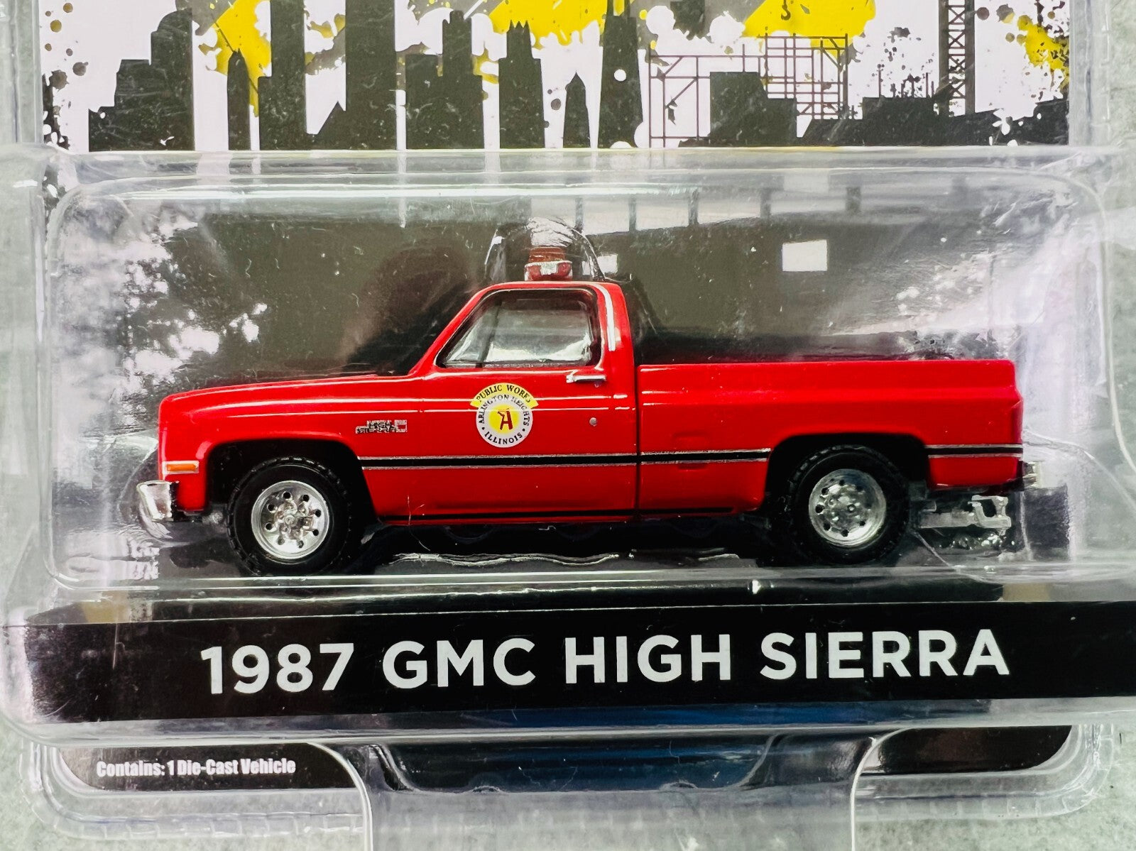 🇺🇸Greenlight 1987 GMC High Sierra  Arlington Heights Public Works H33🇺🇸