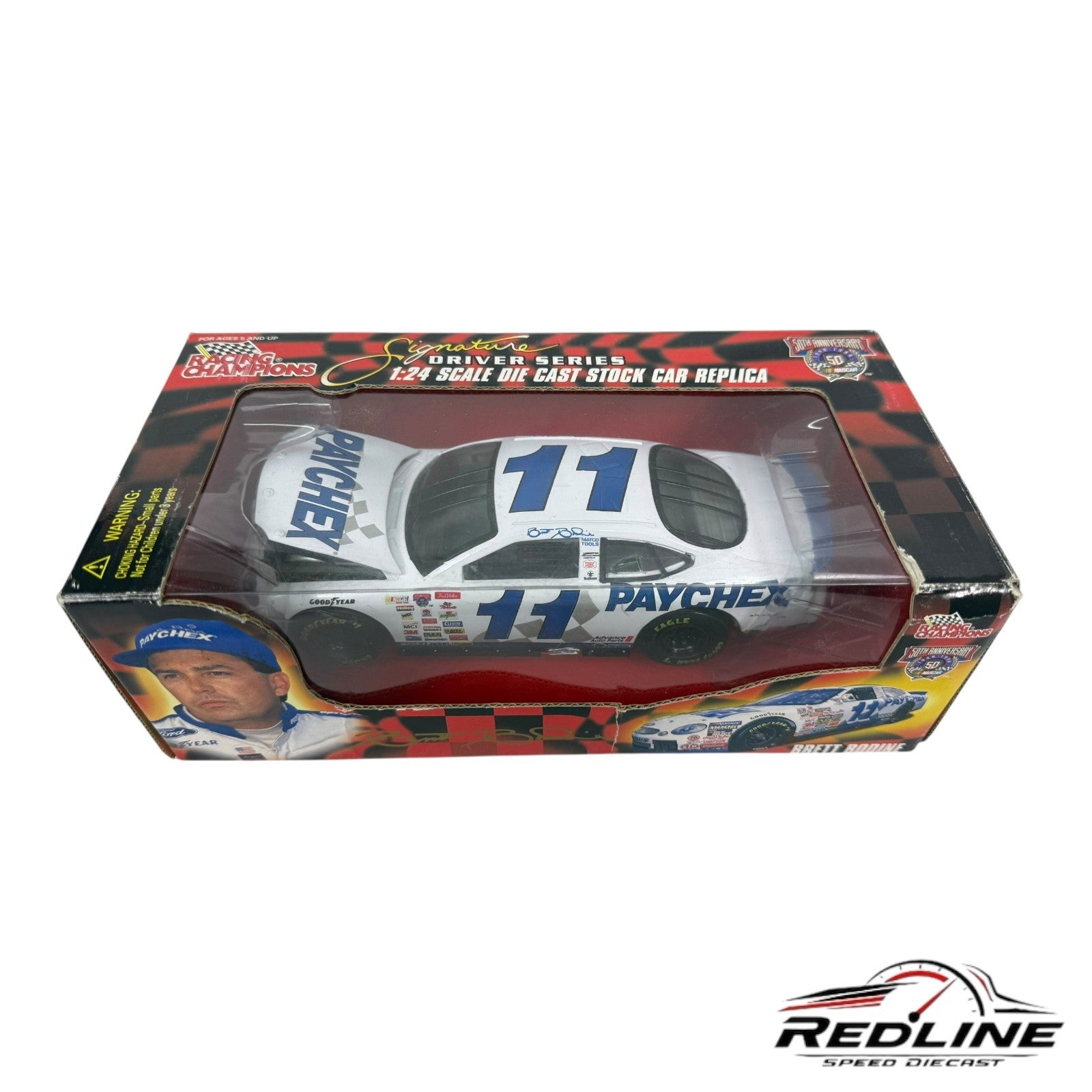 🇺🇸Racing Champions Nascar 50th Anniversary Brett Bodine #11 Paychex 1:24🇺🇸