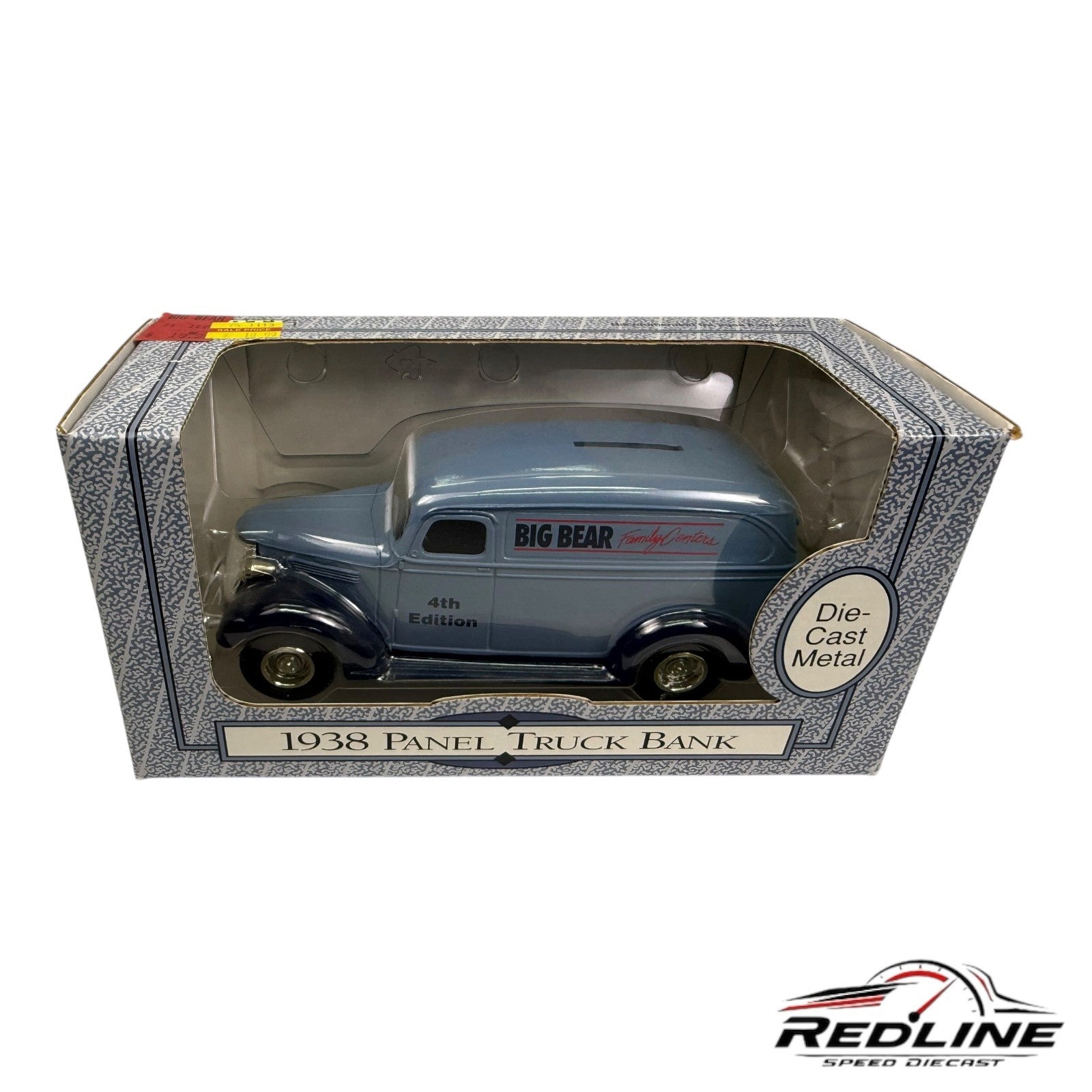🇺🇸Ertl 1938 Panel Truck Bank Big Bear Family Centers 4th Edition 1:25 C2🇺🇸