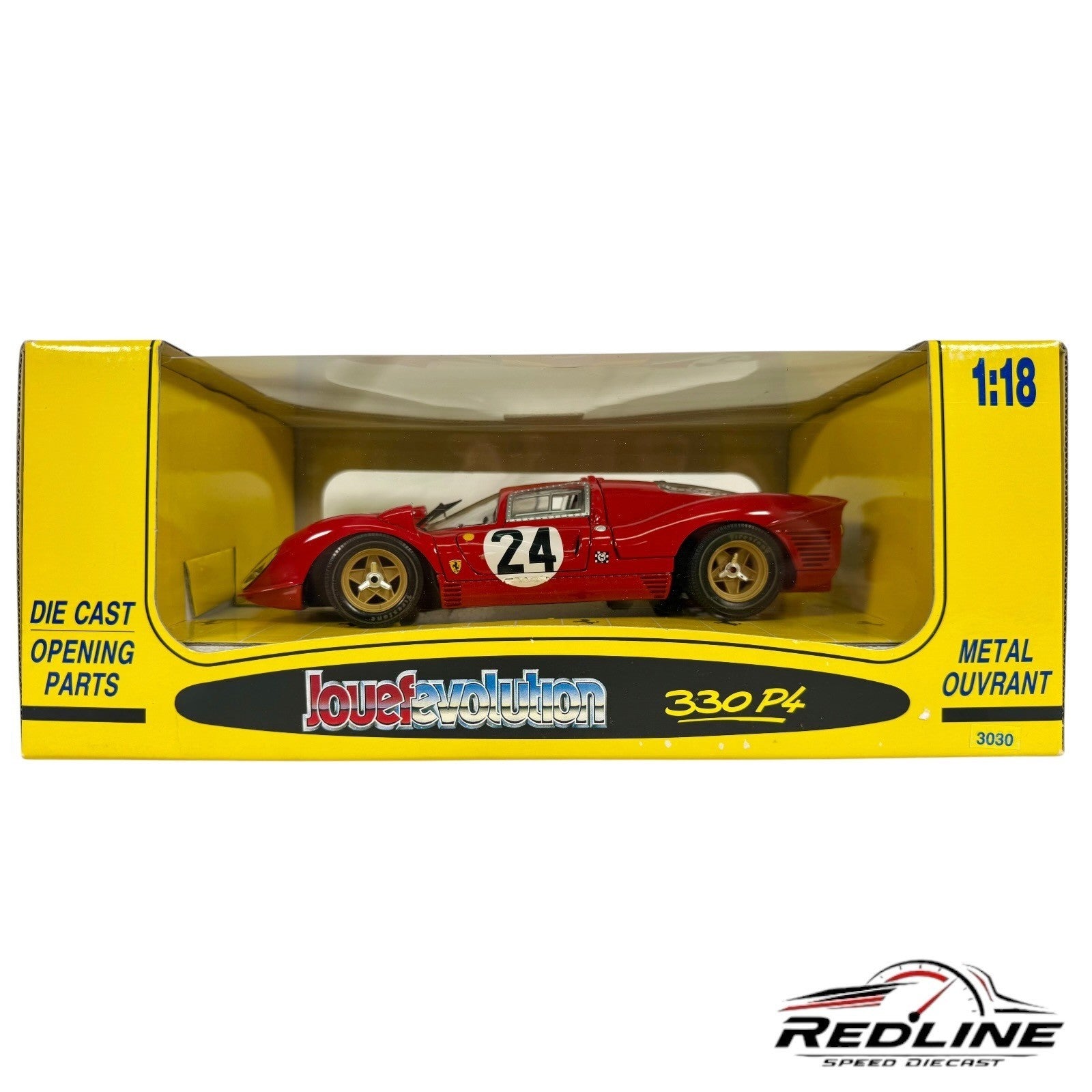 🇮🇹🇮🇹Jouef Evolution Ferrari 330 P4 Red #24 1:18 C3🇮🇹🇮🇹