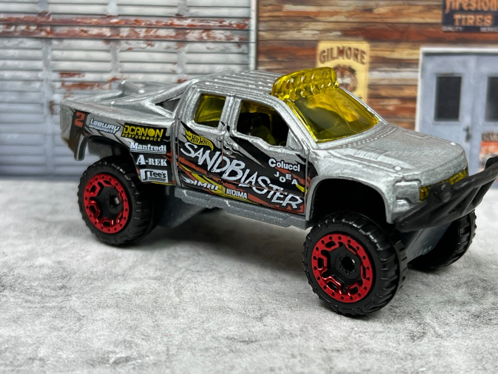 🔥🔥🔥 Hot Wheels Speed Blur Silver Sandblaster Ford F-150 C4🔥🔥🔥