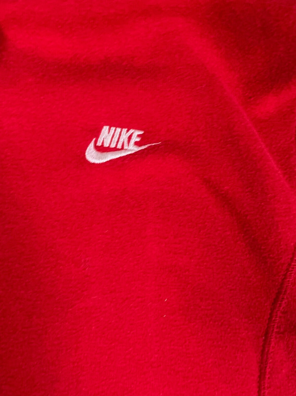 🔥🔥🔥Vintage Nike Zip UpRed Hoodie Sweatshirt Mens Size X-Large🔥🔥🔥
