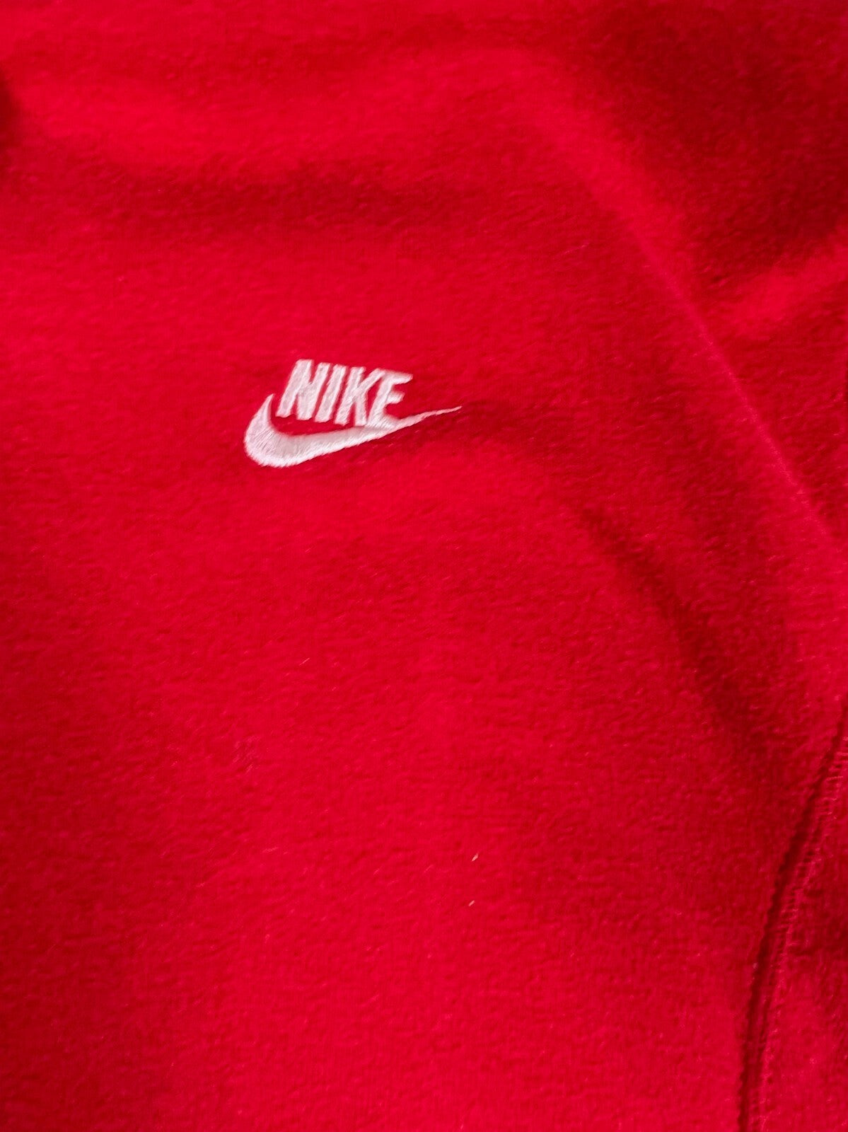 🔥🔥🔥Vintage Nike Zip UpRed Hoodie Sweatshirt Mens Size X-Large🔥🔥🔥