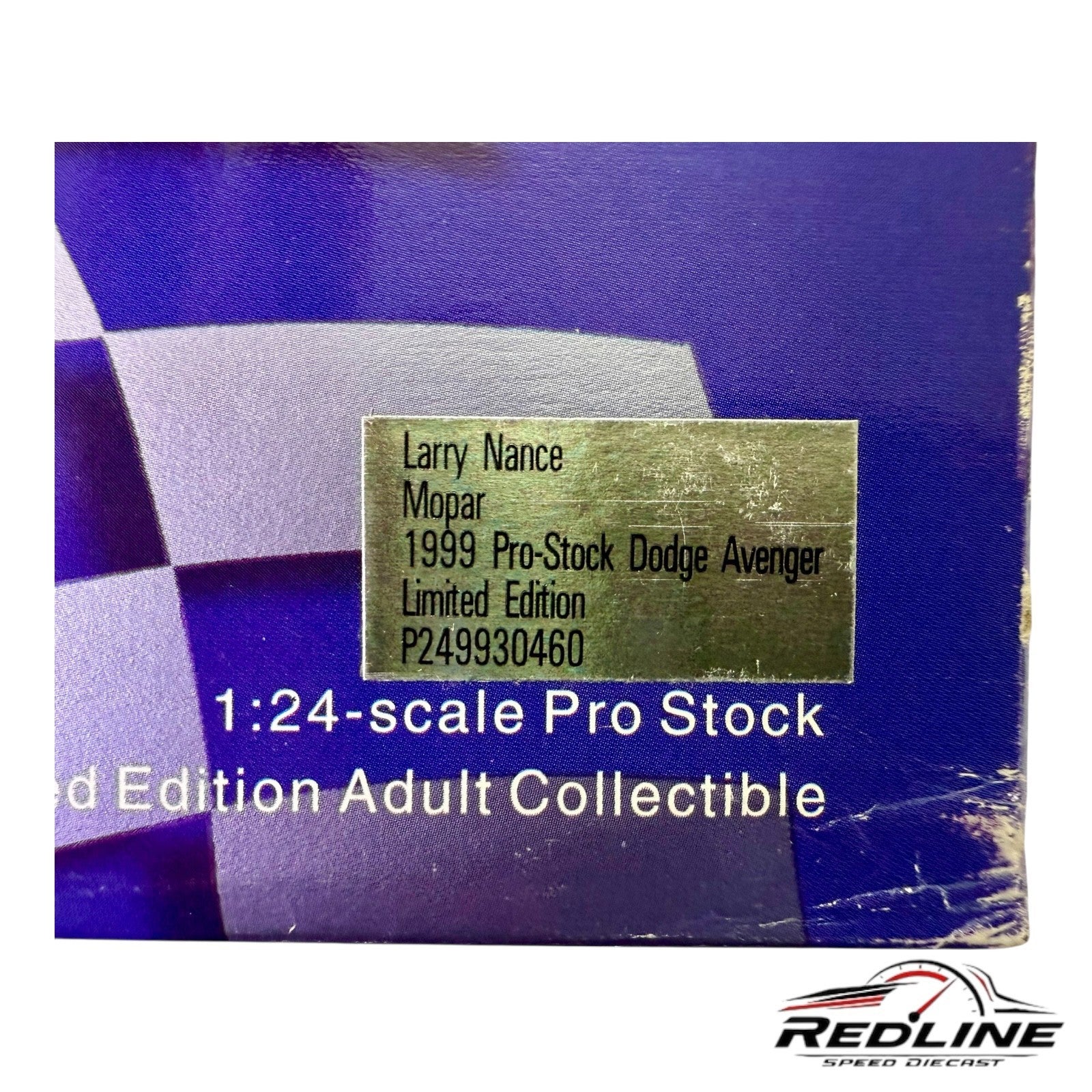 🏁🏁🏁Action NHRA Larry Nance Mopar 1999 Pro Stock Dodge Avenger 1/24🏁🏁🏁